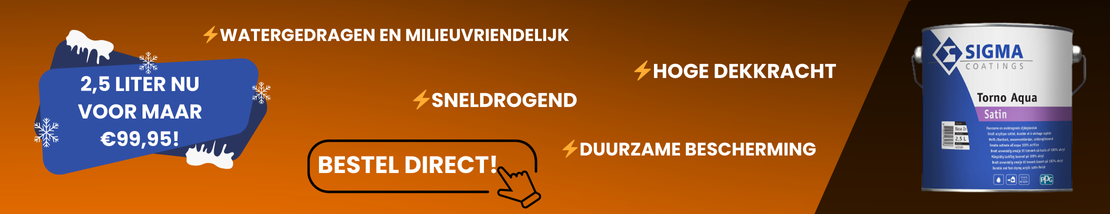 2,5 ltr. Sigma Torno Aqua Satin nu voor slechts €99,95